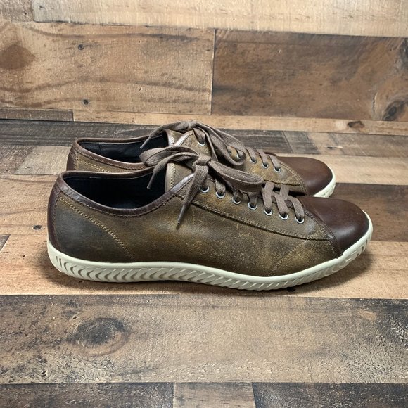 John Varvatos Other - John Varvatos USA Distressed Leather Sneakers
